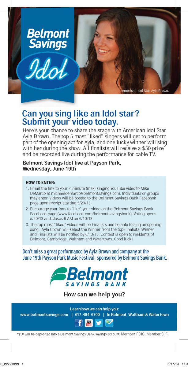 Belmont Savings Idol